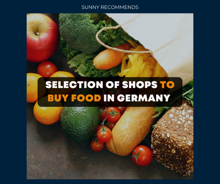 SELECTION OF SHOPS TO BUY FOOD IN GERMANY